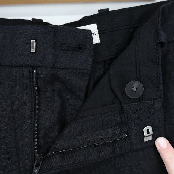 Everlane Men's 7" Linen Trouser Short Black Size 33 NWOT - Picture 4 of 7